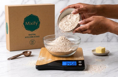 Mixify Bamboo Digital Kitchen Scale
