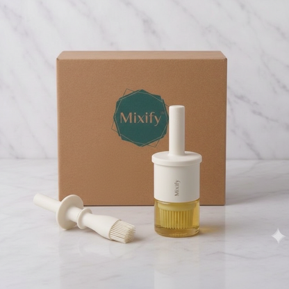 White Oil Dispenser Brush