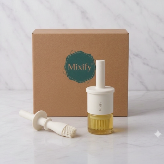 White Oil Dispenser Brush